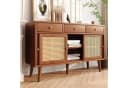 Celya Sideboard Kommode mit 3 Schubladen und 3 Schiebetüren, Rattangeflecht Bild 2