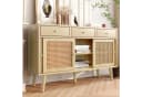 Celya Sideboard Kommode mit 3 Schubladen und 3 Schiebetüren, Rattangeflecht Bild 2