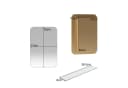Celya Spiegelschrank Moderner Wand-Badezimmerschrank, Rechteckiger Spiegelschrank mit Stauraum, Metallrahmen, Gold Bild 1