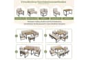 Celya Gartenlounge-Set 7-8 Sitze Beige Metall wetterfest Bild 4