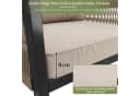 Celya Gartenlounge-Set 7-8 Sitze Beige Metall wetterfest Bild 5