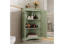 Celya Eck-Schrank 2-türig Weiß/Grün/Grau MDF lackiert Bild 5