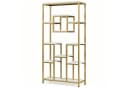Celya Bücherregal 180 cm Gold Weiß Modernes Regal Bild 2