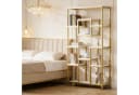 Celya Bücherregal 180 cm Gold Weiß Modernes Regal Bild 5