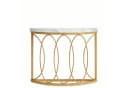 Celya Konsolentisch Weiß/Gold Halbmond Design Bild 2