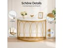Celya Konsolentisch Weiß/Gold Halbmond Design Bild 4