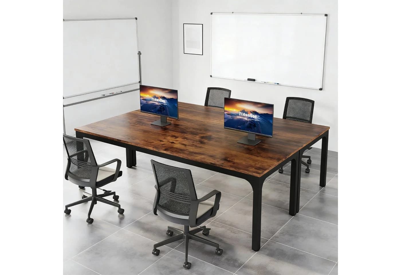 Celya Computertisch 200x70x75cm Doppelter PC-Bürotisch - Bild 5