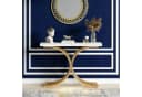 Celya Konsolentisch Weiß/Gold Marmor Metallgestell Glamour Design Bild 5