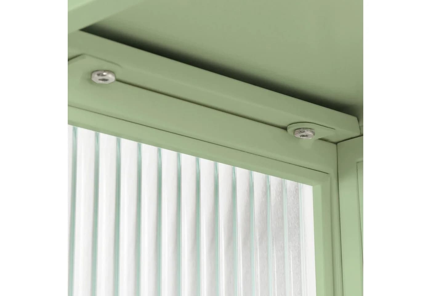 Celya Wandhängeschrank 60 cm Grün mit Glastüren Modern - Bild 5