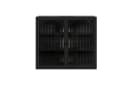 Celya Wandhängeschrank 70 cm Glas-Türen Moderner zweitüriger Wandschrank, Schwarz Bild 4