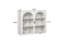 Celya Wandhängeschrank 70 cm Weiß Glas-Türen Modern Bild 1