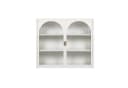 Celya Wandhängeschrank 70 cm Weiß Glas-Türen Modern Bild 5
