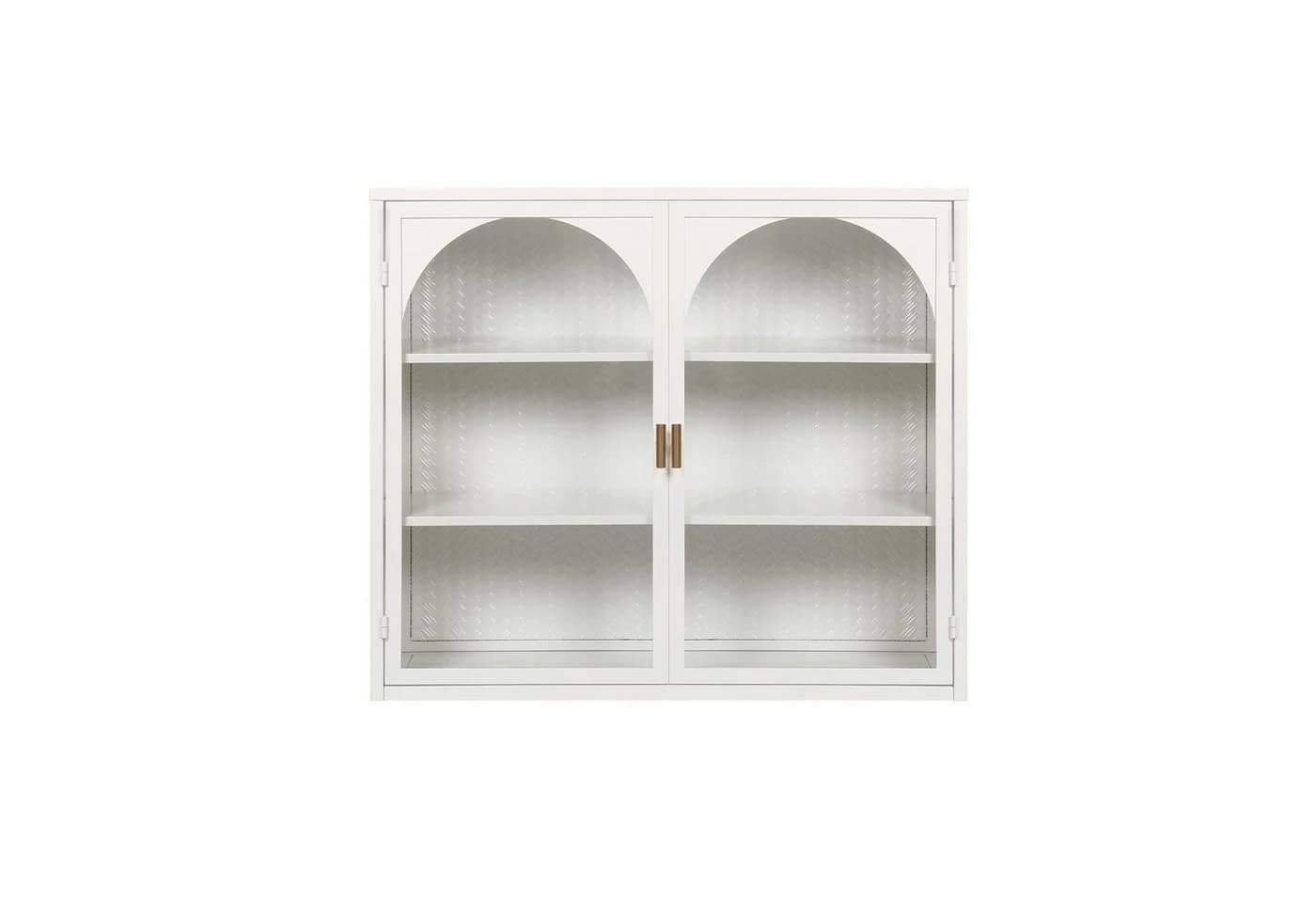 Celya Wandhängeschrank 70 cm Weiß Glas-Türen Modern - Bild 5