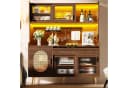 Celya Küchenbuffet Buffetschrank Landhaus Braun mit LED und Lochwand Bild 2