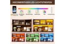 Celya Küchenbuffet Buffetschrank Landhaus Braun mit LED und Lochwand Bild 5