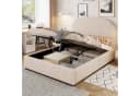 Celya Polsterbett 140x200 cm mit Stauraum Beige Bild 4