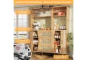 Celya Küchenbuffet Buffetschrank Rattanoptik mit Stauraum Bild 4