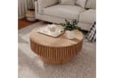 Celya Couchtisch rund 75 cm mit Stauraum und Pilzdesign Bild 2