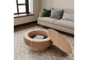 Celya Couchtisch rund 75 cm mit Stauraum und Pilzdesign Bild 4
