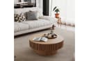 Celya Couchtisch rund 75 cm mit Stauraum und Pilzdesign Bild 5