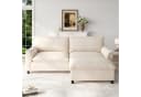 Celya Modulares Cloud-Sektionssofa Beige mit Stauraum und Fußhocker Bild 3