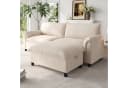 Celya Modulares Cloud-Sektionssofa Beige mit Stauraum und Fußhocker Bild 4