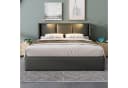 Celya Polsterbett Grau mit Bettkasten, LED-Licht und USB-Anschluss Bild 2
