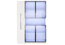 Celya Glasvitrine mit LED-Beleuchtung und Schubladen Weiß Bild 5