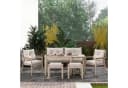 Celya Gartenlounge-Set 6-7-Sitzer Beige Akazienholz Bild 2