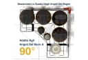 AIMAX Duschablage Ecke Edelstahl Schwarz 2er Set Bild 3
