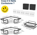 AIMAX Duschablage Ecke Edelstahl Schwarz 2er Set Bild 4