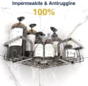 AIMAX Duschablage Ecke Edelstahl Schwarz 2er Set Bild 5