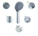 AIMAX Handbrause Duschkopf Set 5 Modi Silber mit 2m Schlauch Bild 3