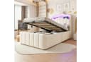 Celya Polsterbett Beige mit LED-Kopfteil & USB-Anschlüssen Bild 5