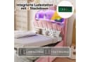 Celya Polsterbett Rosa mit LED-Kopfteil und USB-Anschlüssen Bild 4