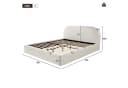 Celya Polsterbett Doppelbett 180x200cm Bouclé Beige Bild 1