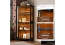 Celya Eckvitrine mit LED-Beleuchtung und Glasregalen Bild 5
