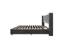 Celya Polsterbett 90x200 grau mit Lattenrost und Knopfpolsterung Bild 3