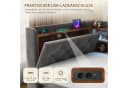Celya Schlafsofa grau mit USB, LED & Stauraum Bild 4