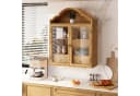 Celya Hängeschrank Retro Wandschrank Beige Massivholz Bild 3