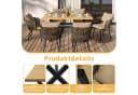 Celya Garten-Essgruppe 6-tlg. Beige PE-Rattan mit Kissen Bild 3