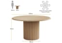 Celya Runder Esstisch Beige Metallgestell Bild 1