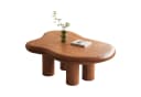 Guyii Couchtisch mit organischer Form in Holzfarbe Bild 3