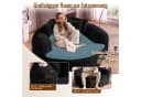 Celya Sitzsack Schwarz mit gepolstertem tiefem Sitz und 5 Kissen Bild 4
