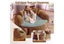 Celya Loungesessel Braun Cordstoff mit 5 Kissen Bild 4