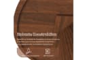 Celya Runder Esstisch 110 cm Landhausstil Walnussfurnier Bild 3