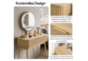 Celya Schminktisch mit LED-Spiegel und Schubladen Beige Bild 4