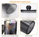 TUWENA Wattestäbchenspender Set, Transparent Schwarz Kosmetik Organizer Bild 3