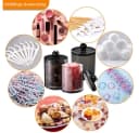 TUWENA Wattestäbchenspender Set, Transparent Schwarz Kosmetik Organizer Bild 4