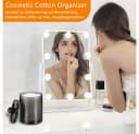 TUWENA Wattestäbchenspender Set, Transparent Schwarz Kosmetik Organizer Bild 5